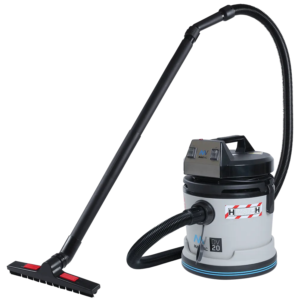 MAXVAC 20L H-Class Vacuum with manual Filter-Clean, no PTO, Complete Accessories Set