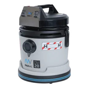 MAXVAC 20L H-Class Vacuum with manual Filter-Clean, no PTO, Complete Accessories Set