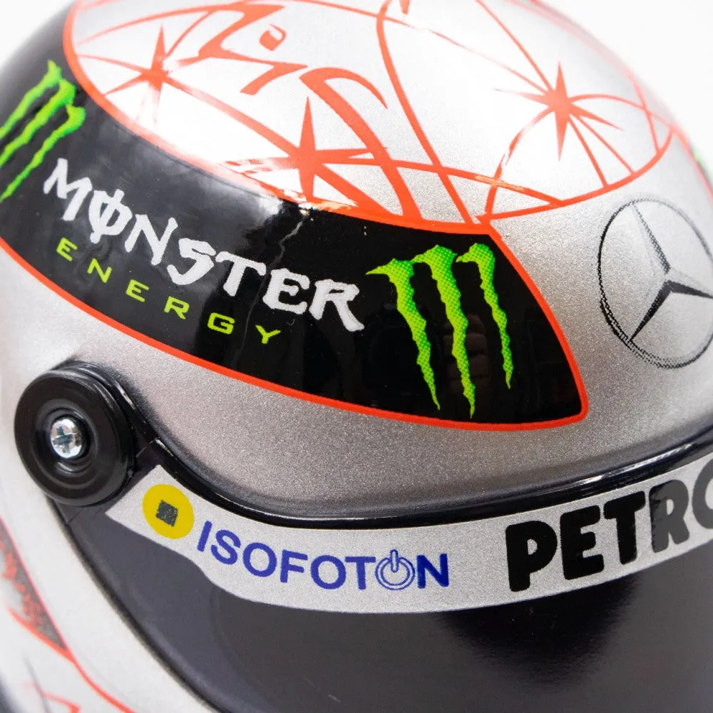 Michael Schumacher Platinum Helmet Spa 300th GP 2012 1:4