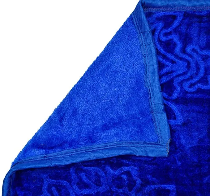 Microfiber 200 GSM Soft and Warm Mink Blanket for Winter Blanket Single Bed Or Double Bed (Blue, SINGLEBED)