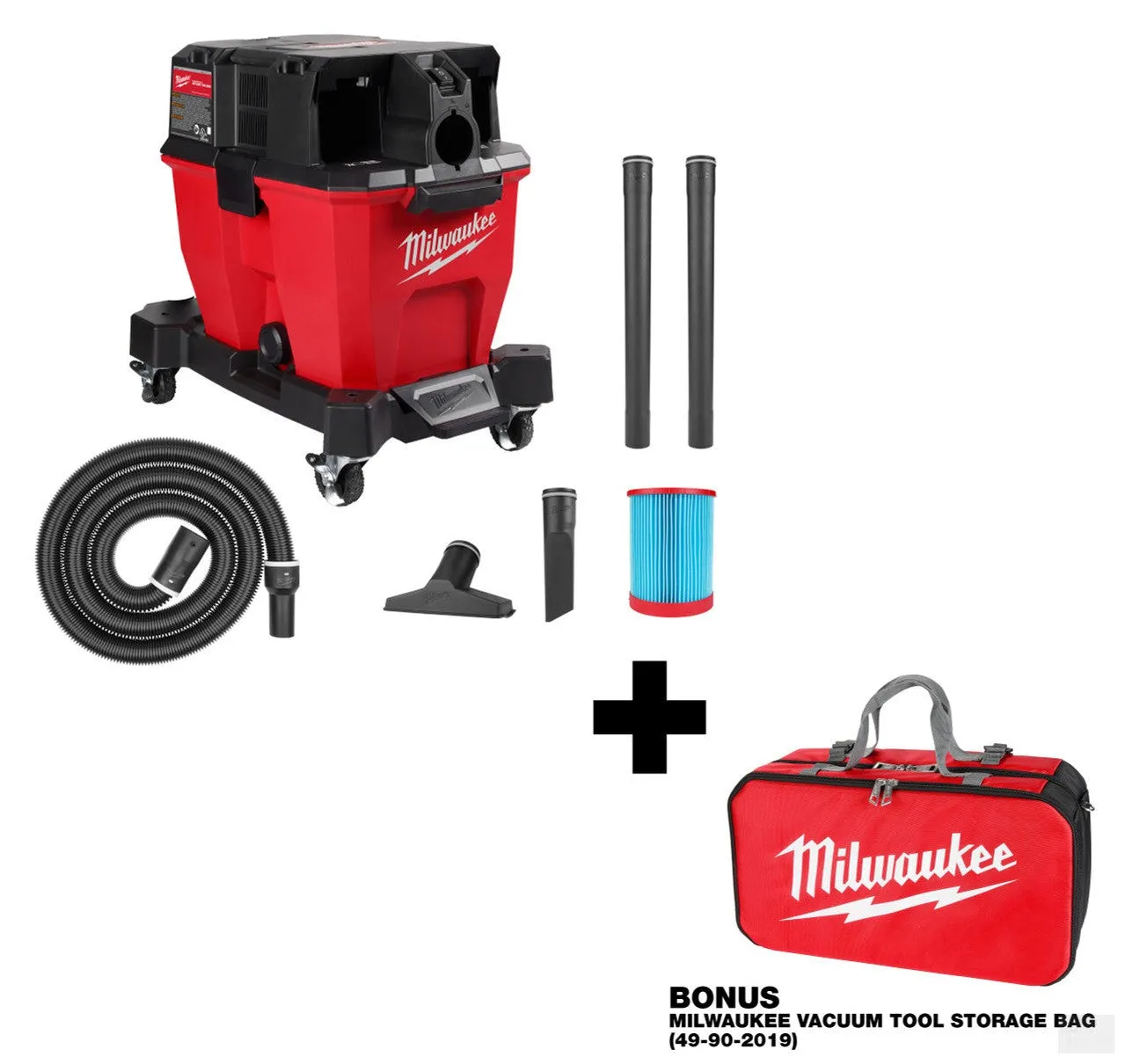 Milwaukee M18 FUEL 9 Gallon Dual-Battery Wet/Dry Vacuum 0920-20