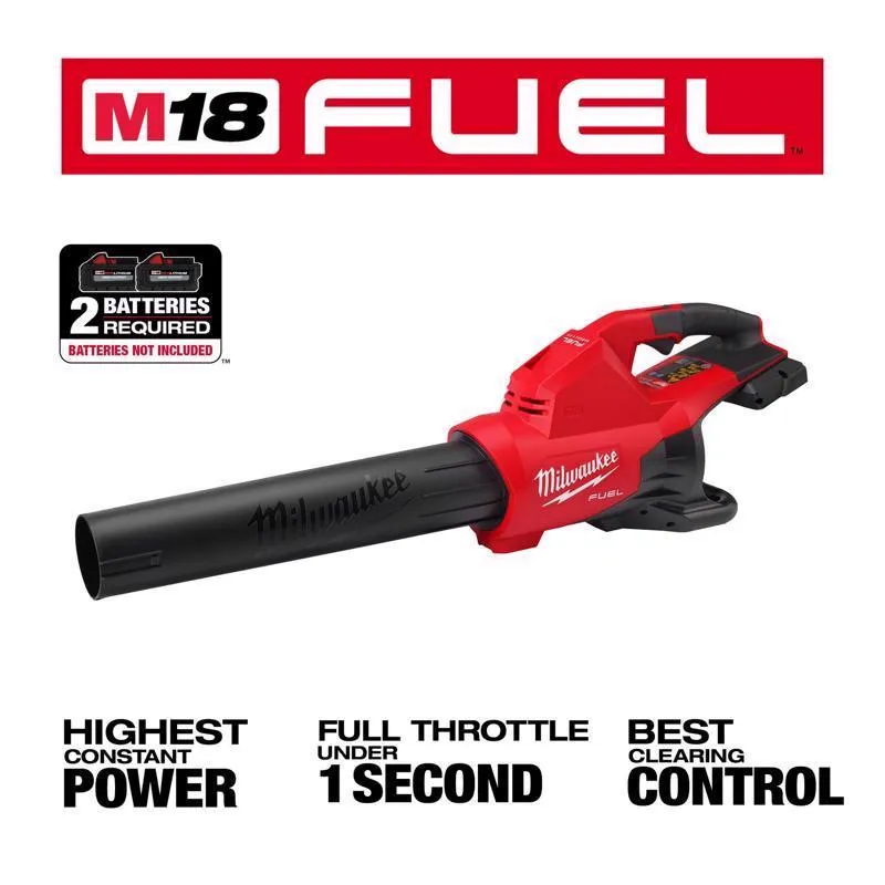 Milwaukee M18 FUEL Dual Battery 2824-20 145 mph 600 CFM 18 V Battery Handheld Blower Tool Only