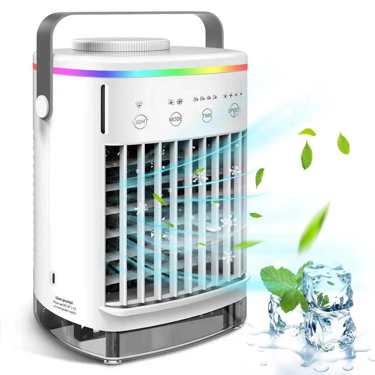 Mini Portable Air Conditioner 4Speed Cooling Fan Office Bedroom Humidifier Home Air Coolier 10 Timers