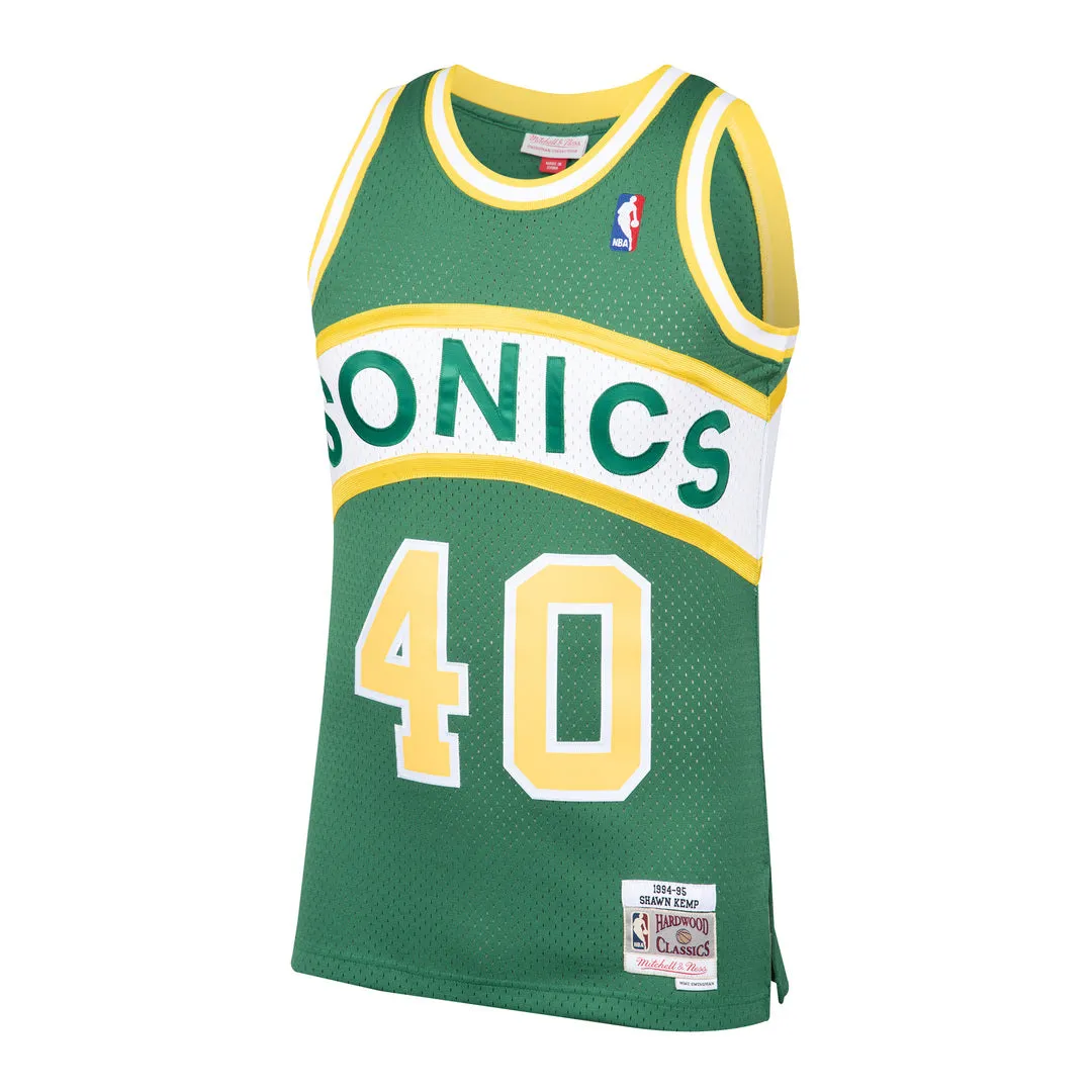 Mitchell & Ness Men's NBA Seattle Supersonics Shawn Kemp Swingman Jersey