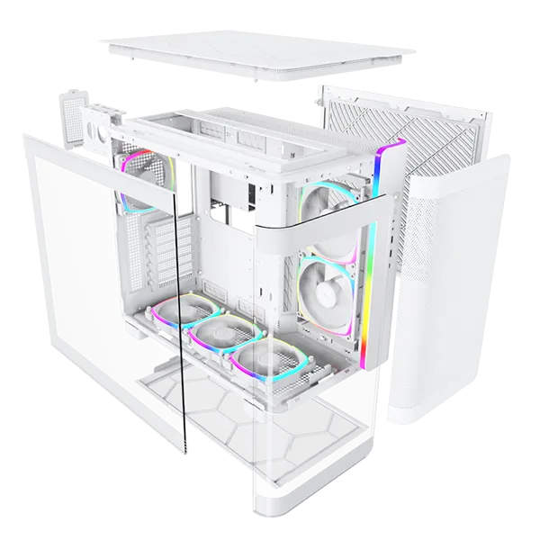 MONTECH KING 95 PRO 全景式側透 White 白色 ARGB ATX Case MO-CA-KING95-PRO-WH