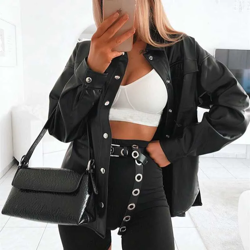 Motorcycle Style Leather Coat