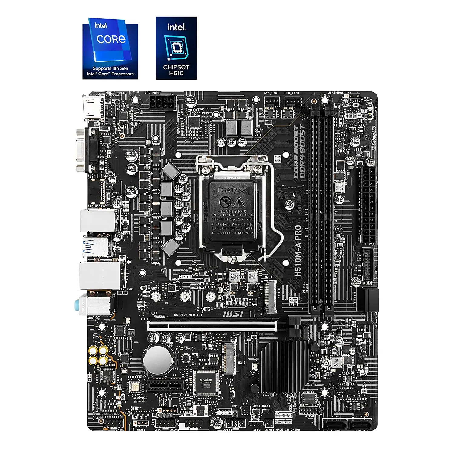 MSI Motherboard 510 H510M A PRO   H510M-A PRO