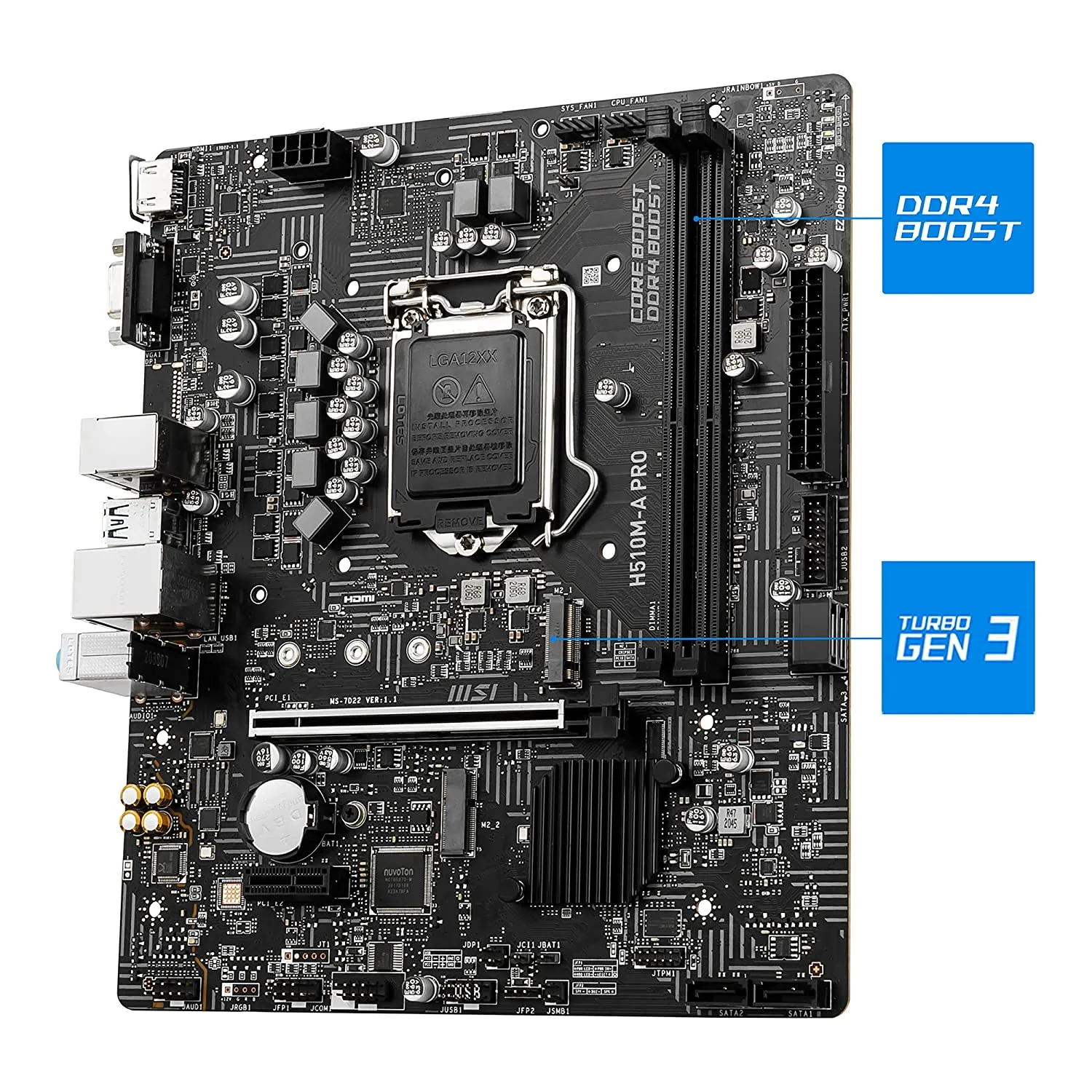 MSI Motherboard 510 H510M A PRO   H510M-A PRO