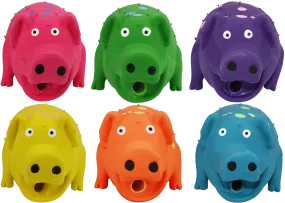 Multipet Mini Globlet Pig, Assorted, Dog Toy