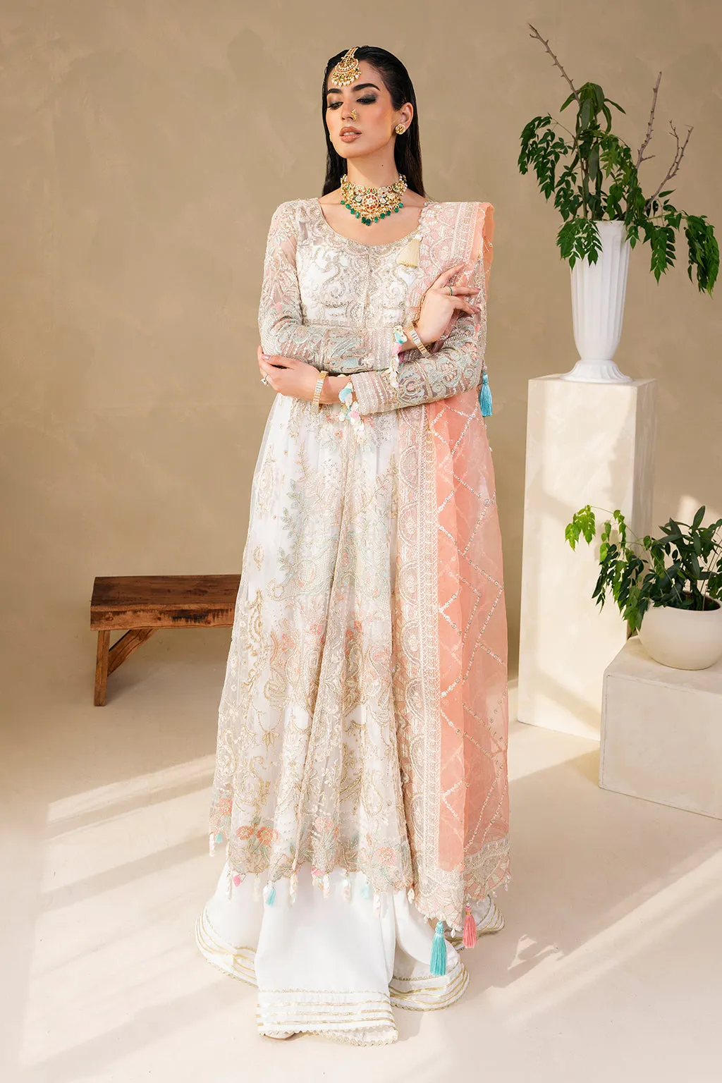 Muneefanaz Raha Luxury Formal Collection 2023 – Ivory