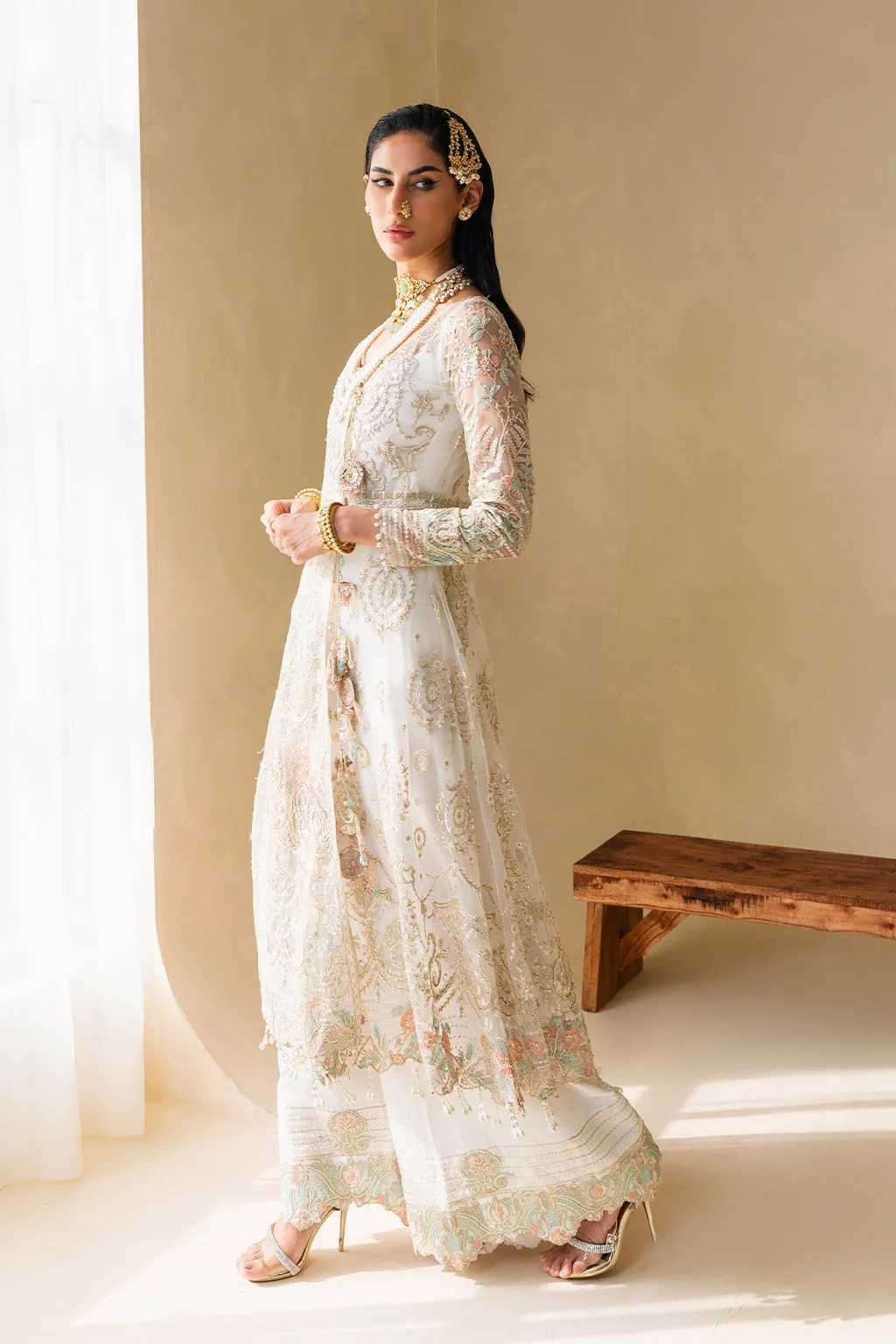 Muneefanaz Raha Luxury Formal Collection 2023 – Ivory