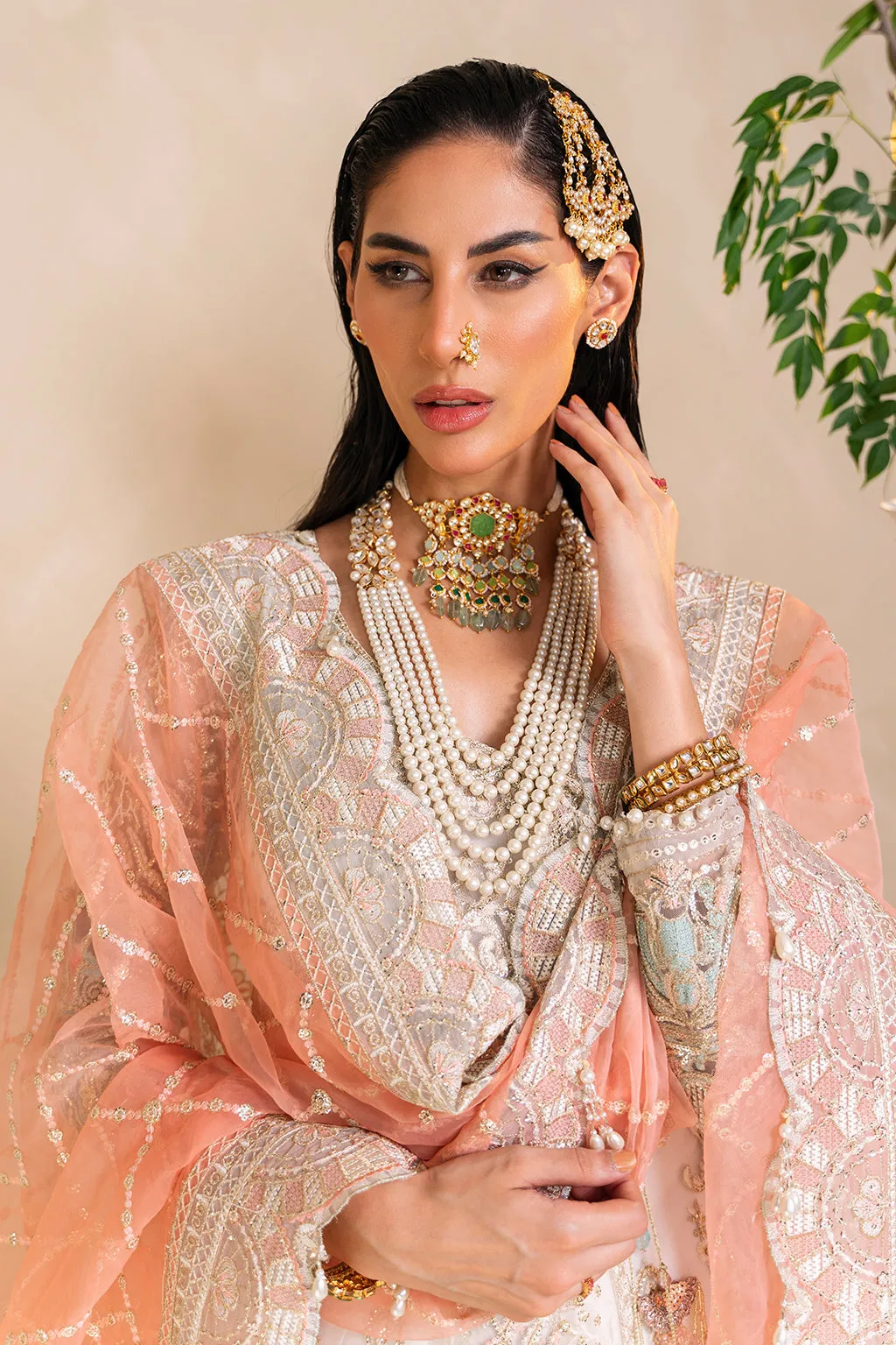 Muneefanaz Raha Luxury Formal Collection 2023 – Ivory