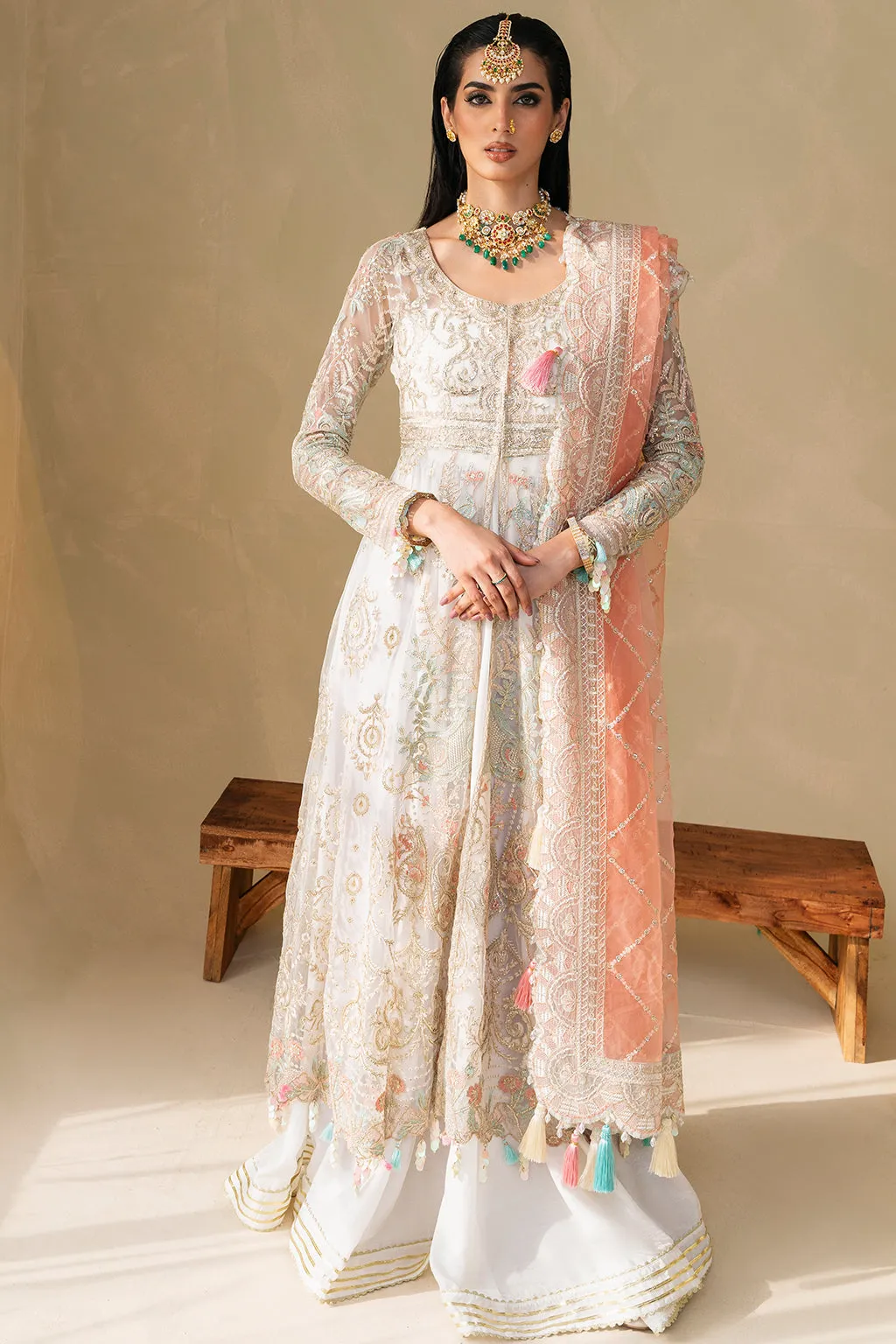 Muneefanaz Raha Luxury Formal Collection 2023 – Ivory