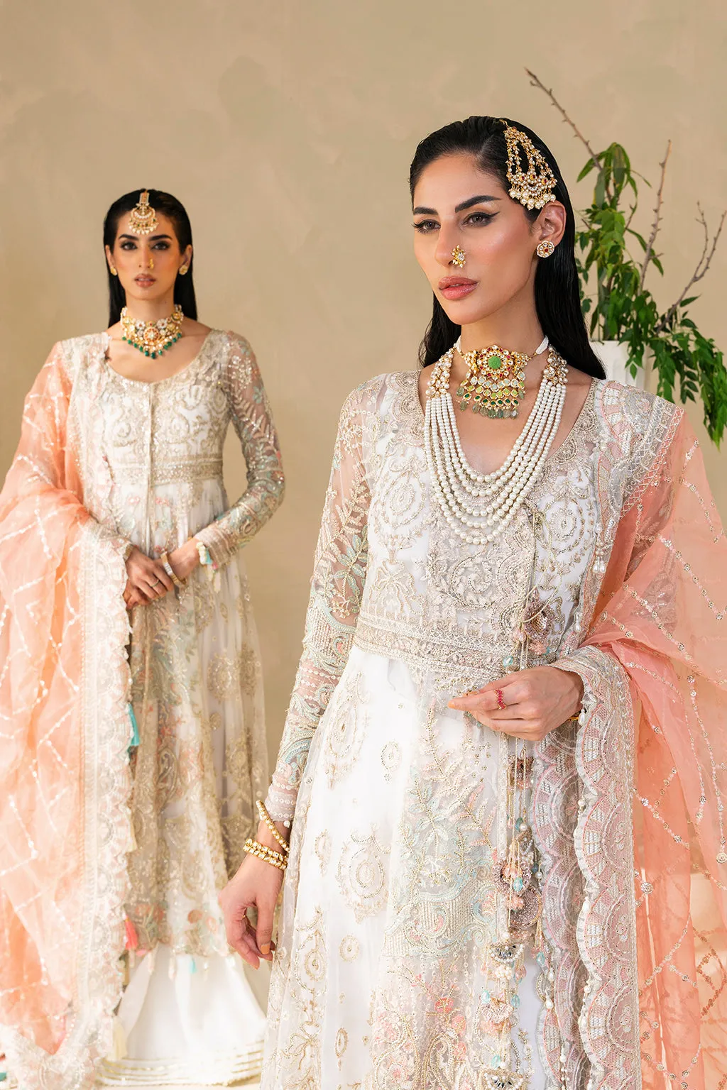 Muneefanaz Raha Luxury Formal Collection 2023 – Ivory