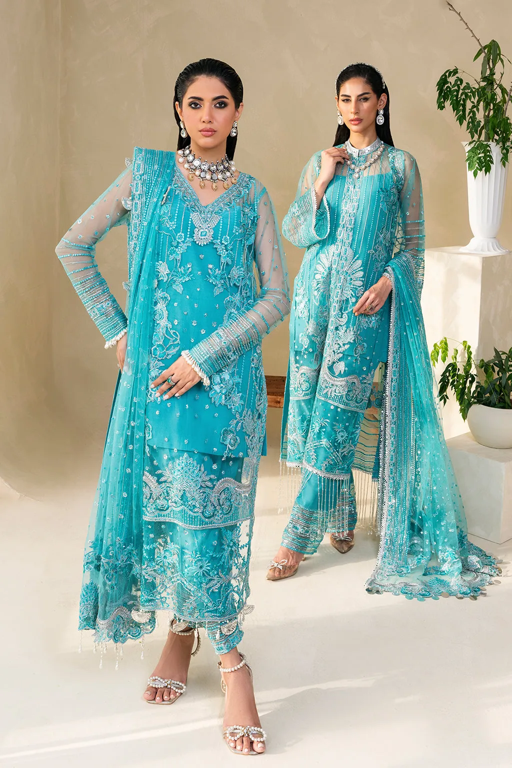 Muneefanaz Raha Luxury Formal Collection 2023 – Sage