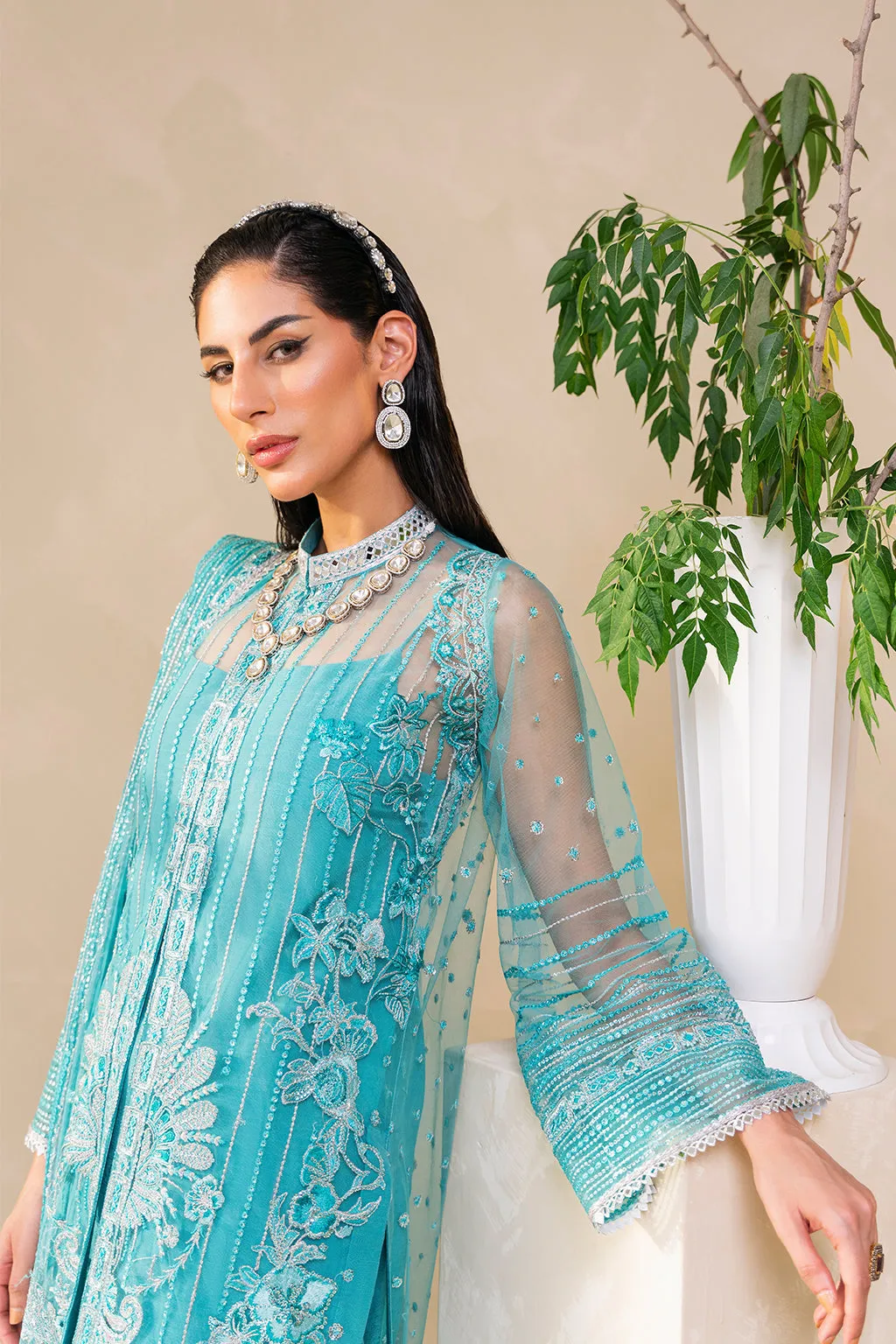 Muneefanaz Raha Luxury Formal Collection 2023 – Sage