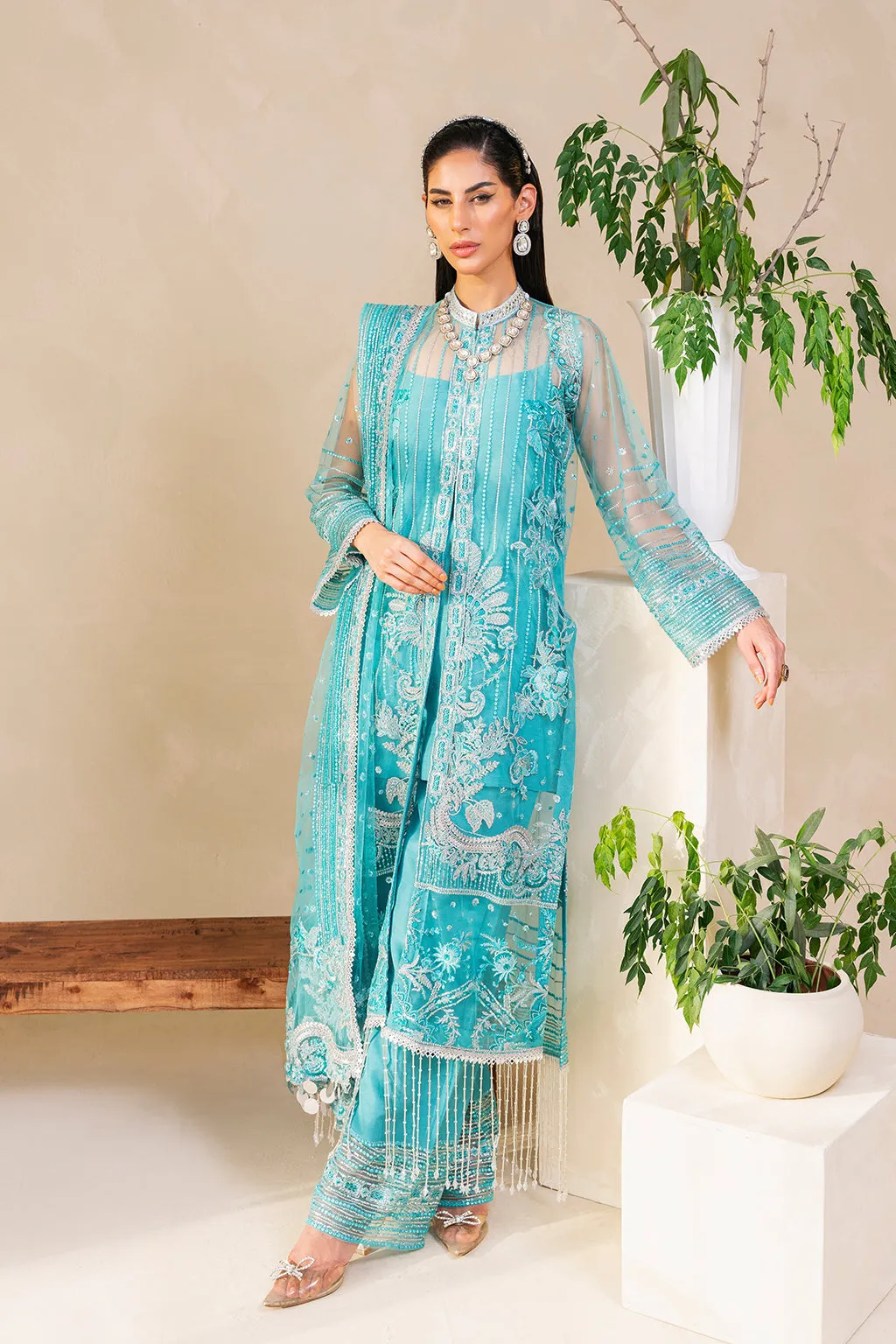 Muneefanaz Raha Luxury Formal Collection 2023 – Sage