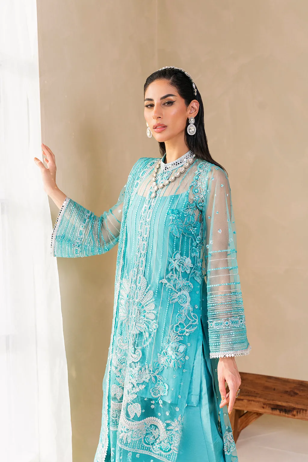 Muneefanaz Raha Luxury Formal Collection 2023 – Sage