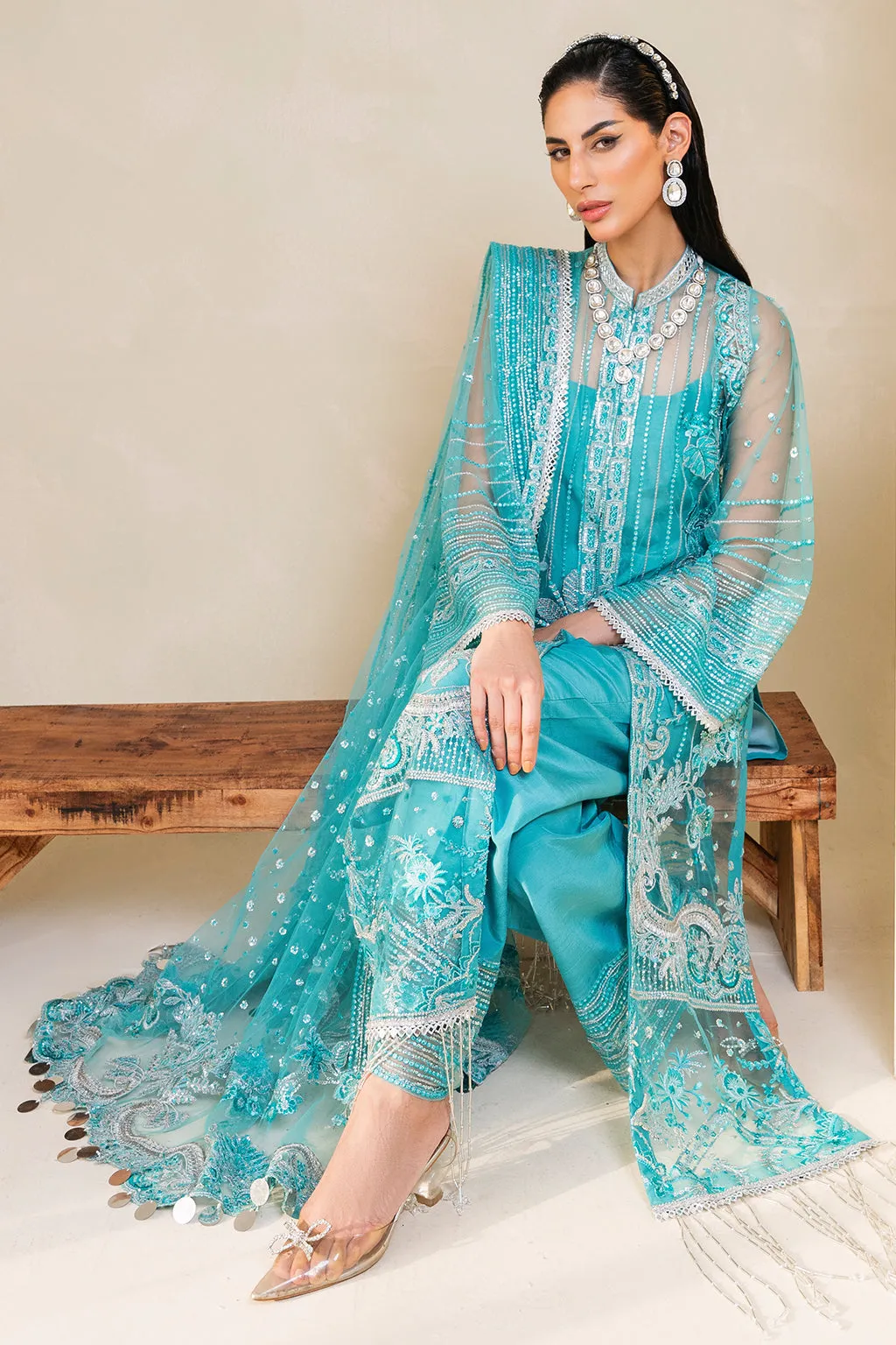 Muneefanaz Raha Luxury Formal Collection 2023 – Sage