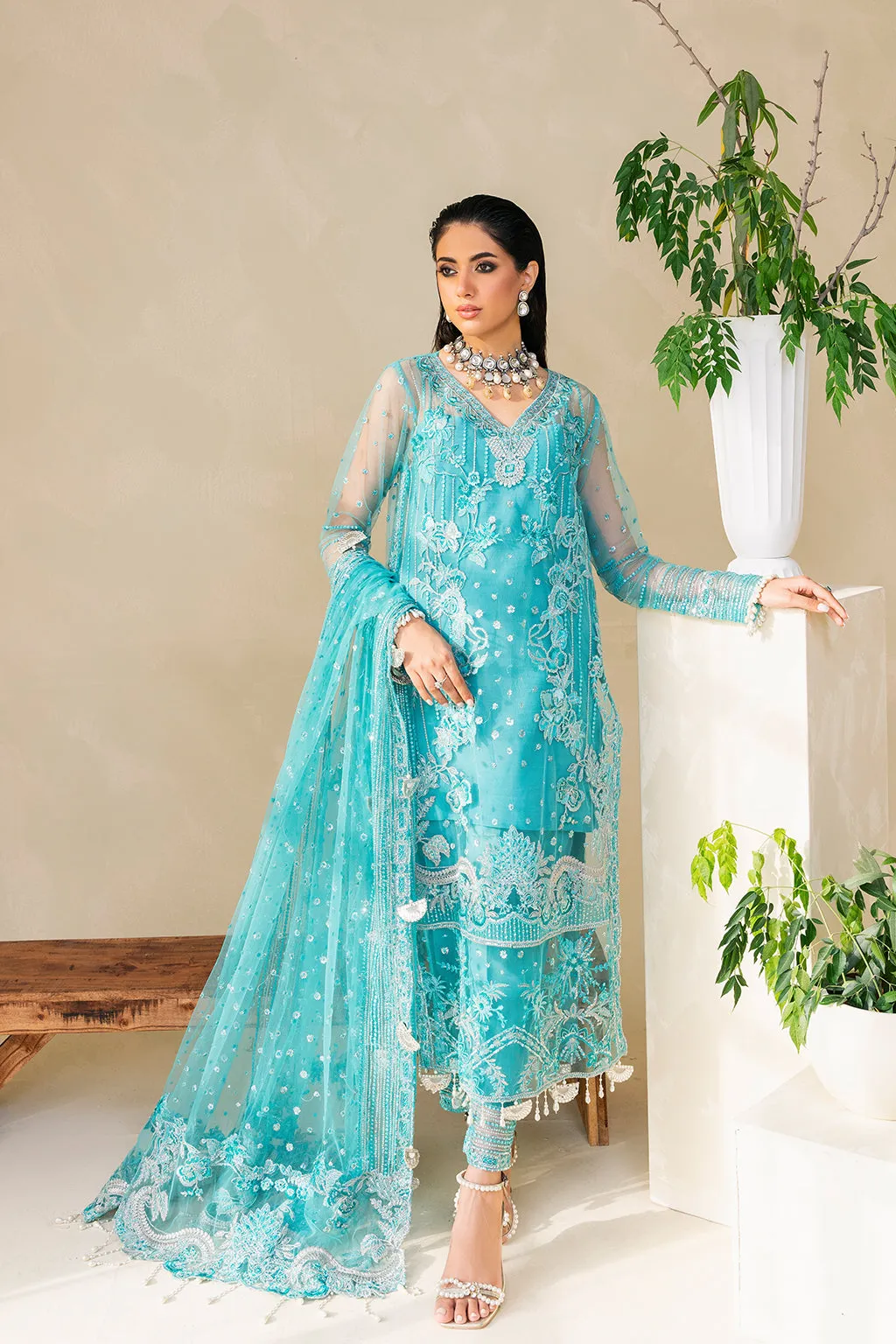 Muneefanaz Raha Luxury Formal Collection 2023 – Sage