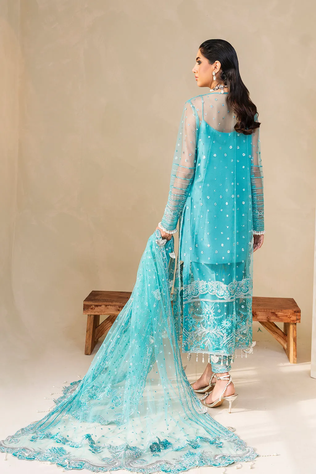 Muneefanaz Raha Luxury Formal Collection 2023 – Sage