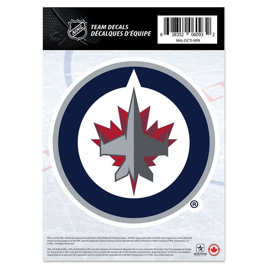 Mustang NHL Winnipeg Jets 5 X 7 Team Crest Decal