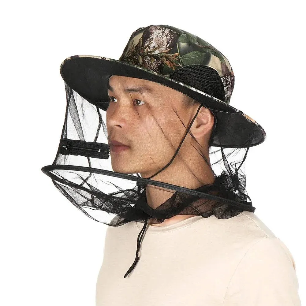 Net Hat Fishing Caps Sun Head Mosquito Net Cap Fishing Caps Face Head Neck Wrap Protector Travel Headgear Isolator