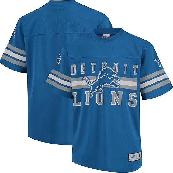 NFL Official Adults Soft Mesh Vintage Beast Mode T-Shirt - Unisex|Detroit Lions