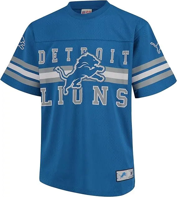 NFL Official Adults Soft Mesh Vintage Beast Mode T-Shirt - Unisex|Detroit Lions