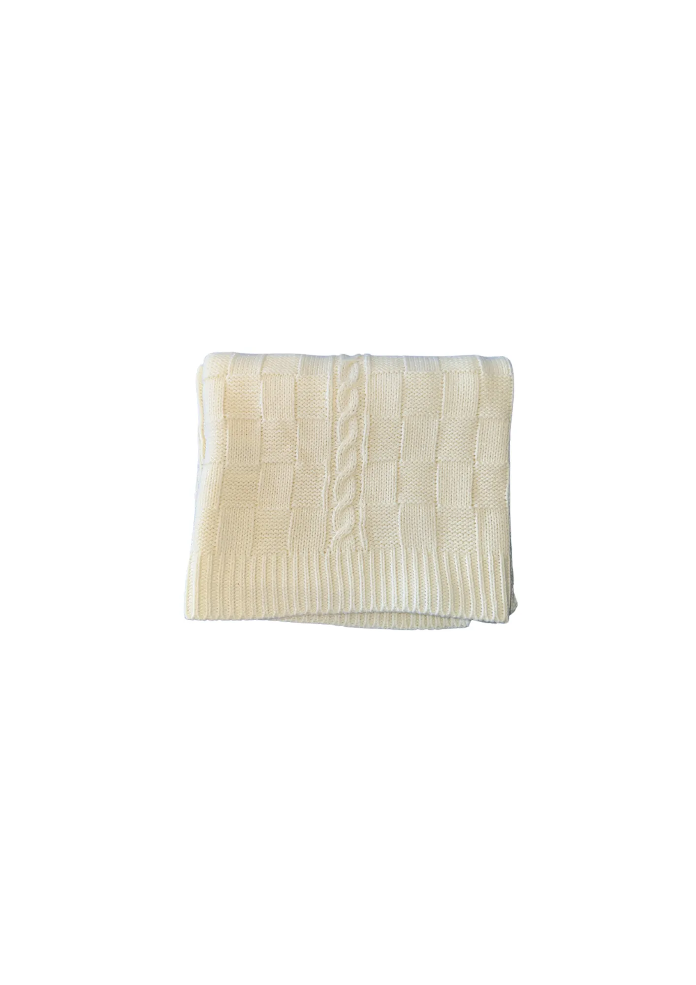 Nipperland | Knitted Cream Baby Blanket