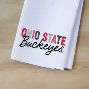 Ohio State Collegiate Tones Tea Towel