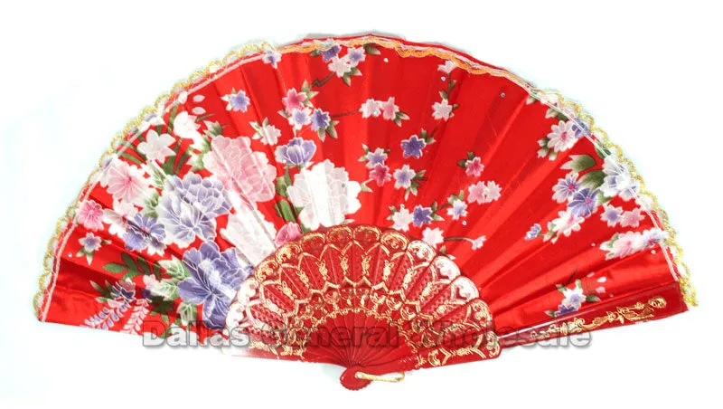 Oriental Hand Held Folding Fans Wholesale