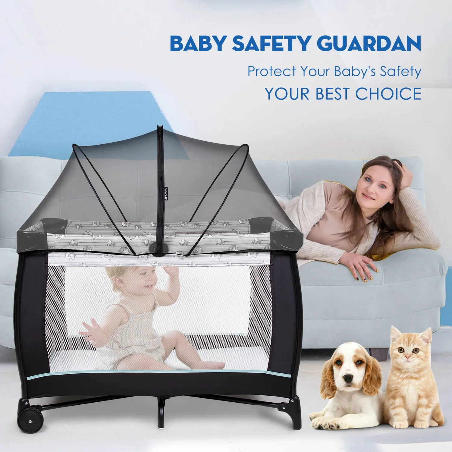 Pack and Play Playard Mosquito Net