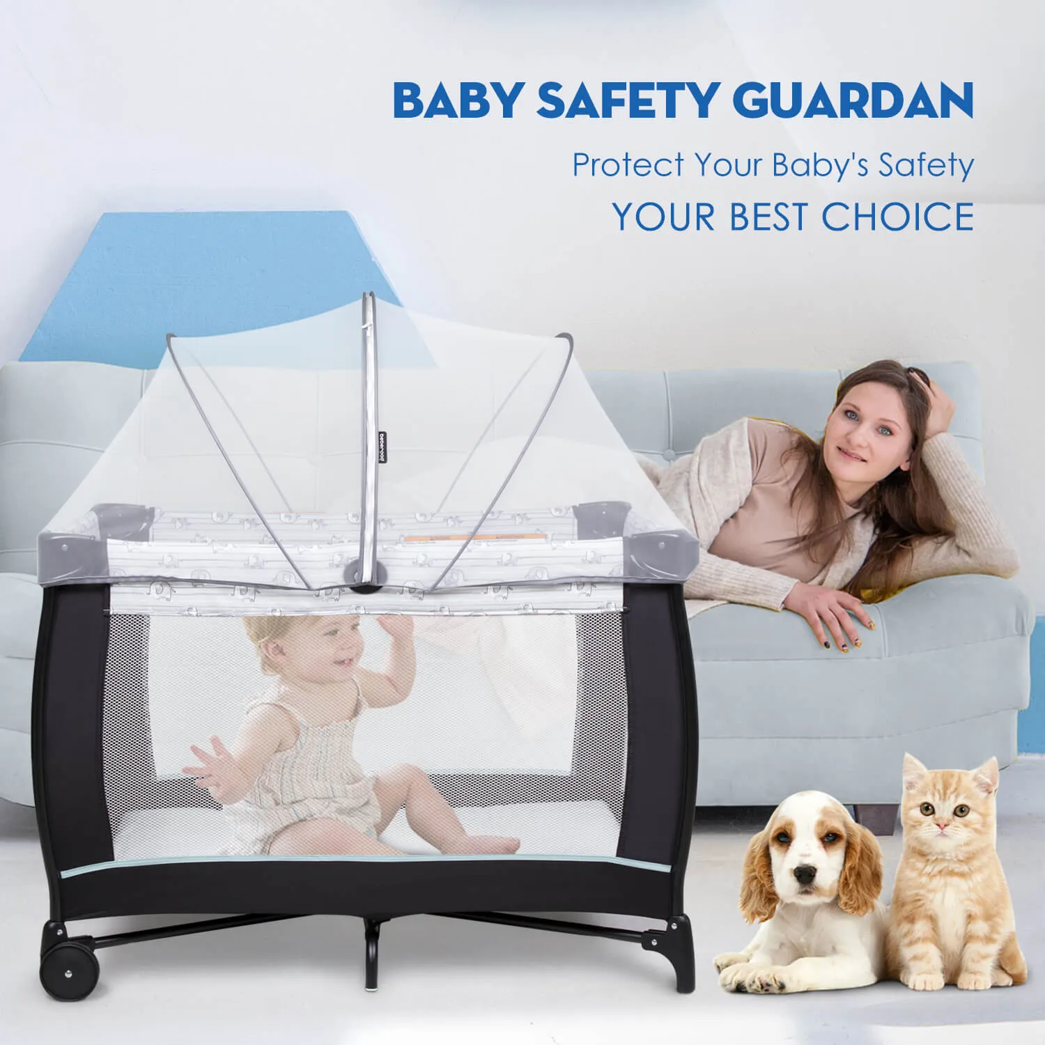 Pack and Play Playard Mosquito Net