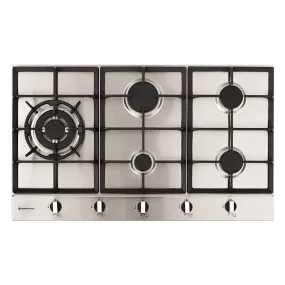 Parmco HO-2-9S-4GW 900mm Stainless Steel Gas Hob 4 Burner   Wok