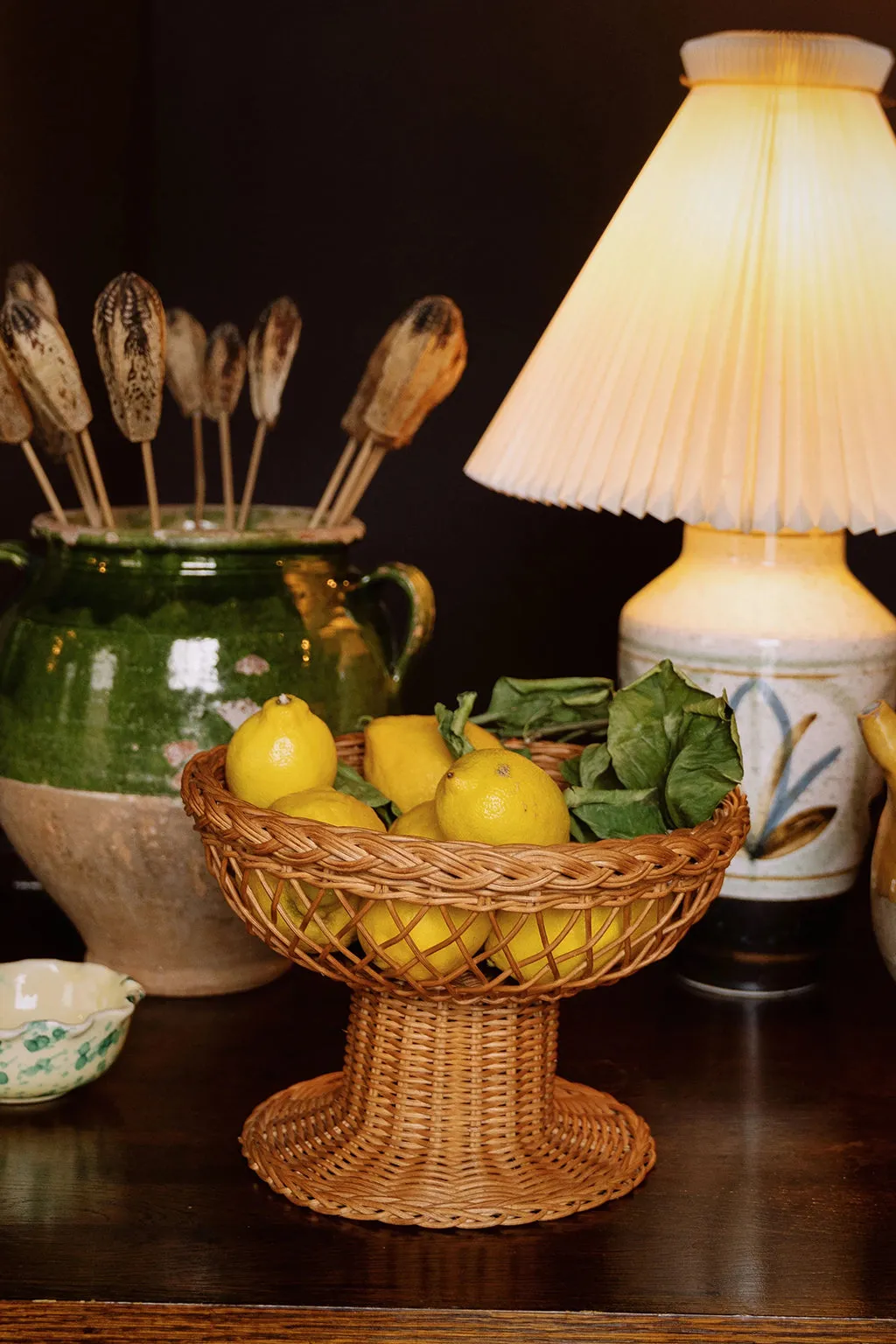 PECHE RATTAN FRUIT BOWL