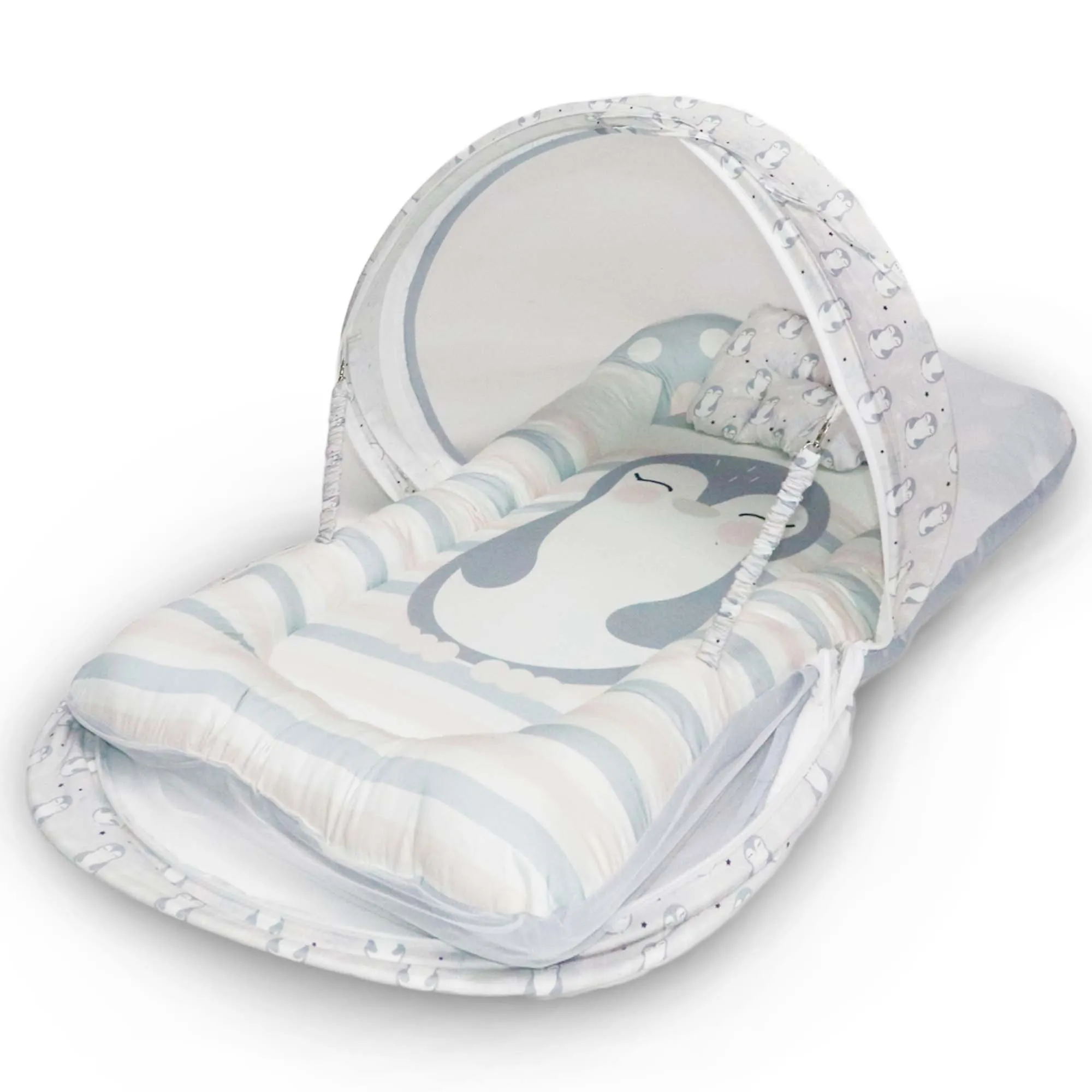 Penguin -  Kradyl Kroft Bassinet Style Mosquito Net Bedding for Infants