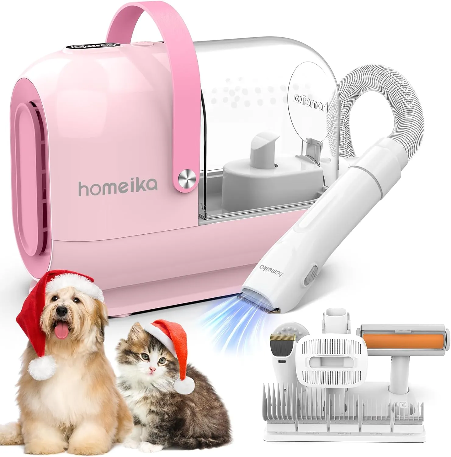 Pet Grooming Vacuum Kit: 99% Hair Suction