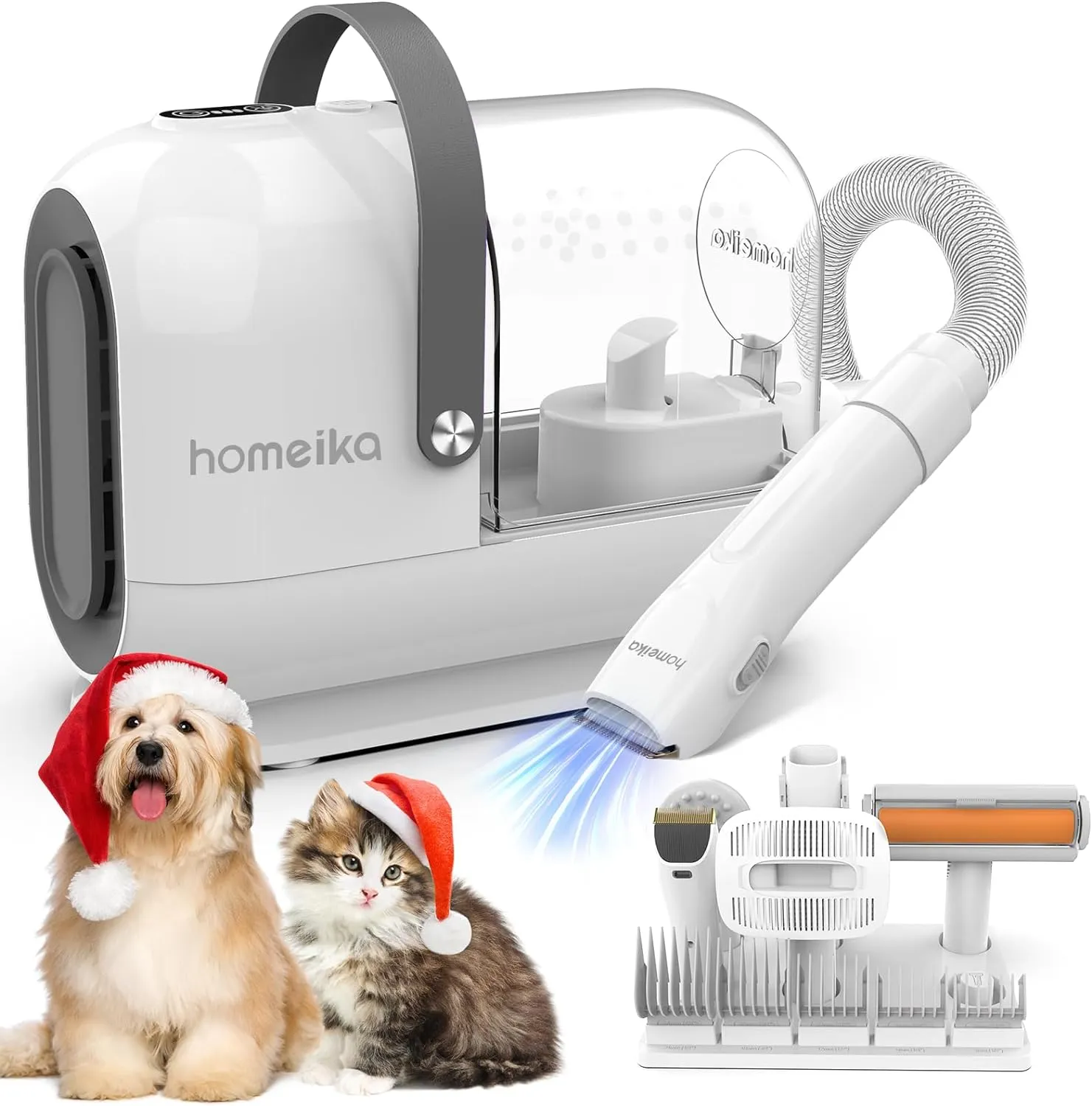 Pet Grooming Vacuum Kit: 99% Hair Suction