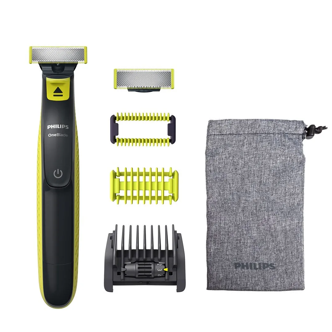 Philips Norelco Oneblade Qp2821/20 Men's Shaver Foil Shaver Trimmer Grey, Lime