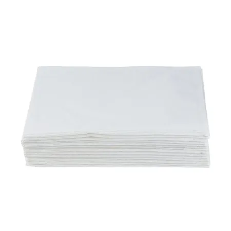 Pillow Cases, Disposable, Tissue/Poly, 2-Ply, White, 21" x 30", 100/cs