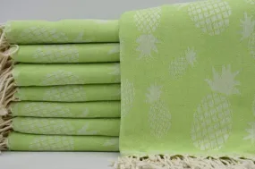 Pineapple Green 100% Cotton Towel