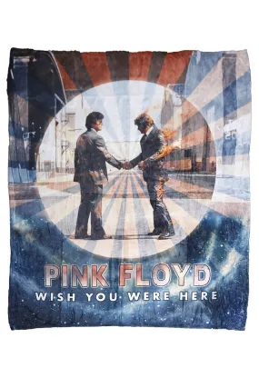 Pink Floyd Fleece Throw Blanket Wish You Were Here Galaxy