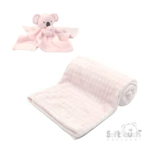 Pink Koala Comforter & Wrap Set ( FBP222-P