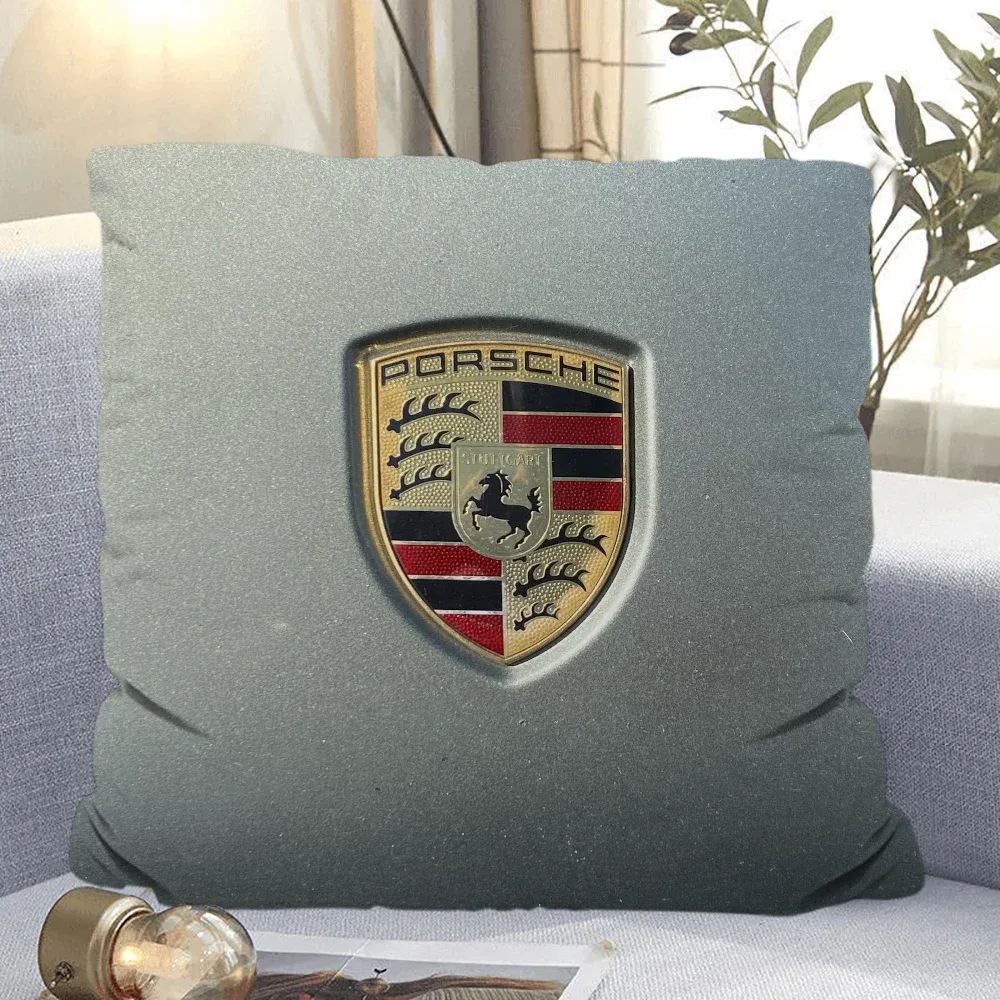 Porsche-Inspired Cushion Cover, Classic Car Pillow Cover, Supercars, Throw Pillow Cover, Home Decor