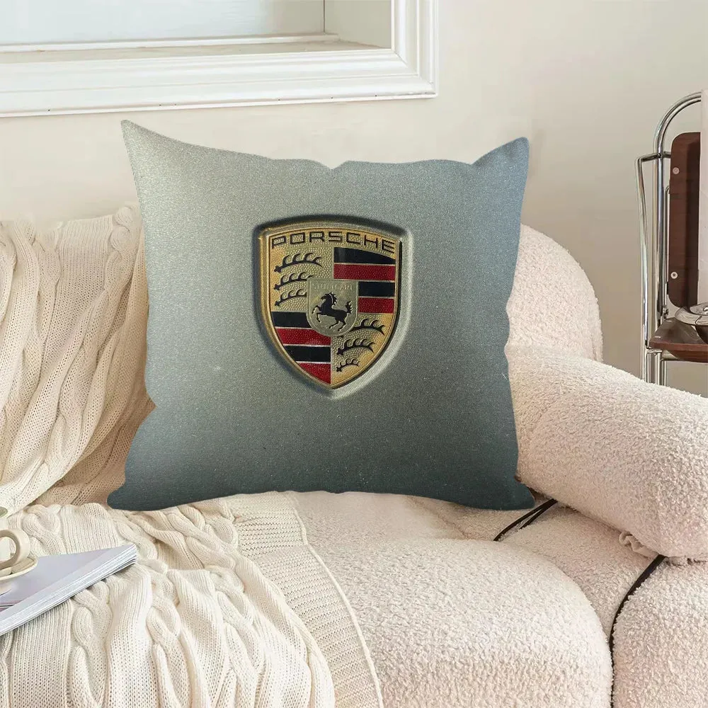 Porsche-Inspired Cushion Cover, Classic Car Pillow Cover, Supercars, Throw Pillow Cover, Home Decor