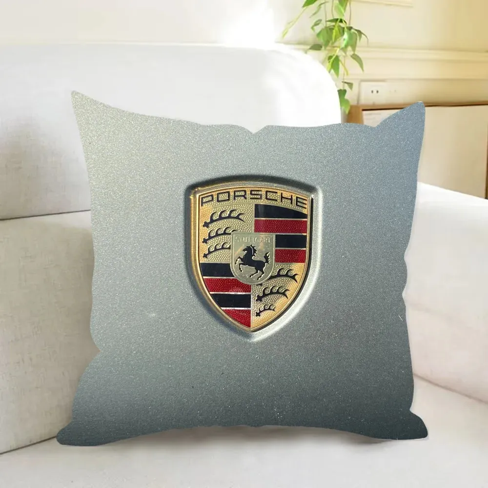 Porsche-Inspired Cushion Cover, Classic Car Pillow Cover, Supercars, Throw Pillow Cover, Home Decor