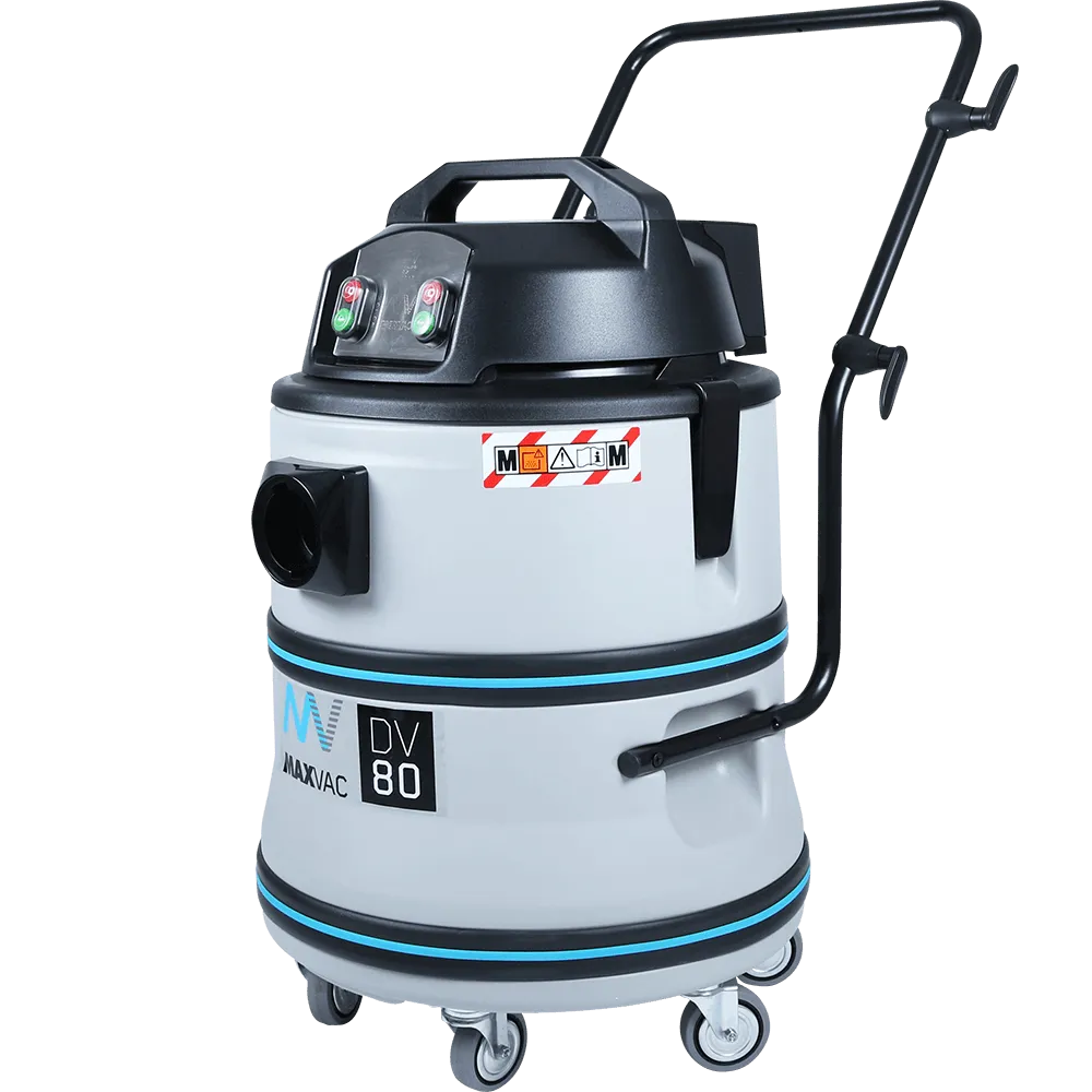 Powerful M Class Twin-Motor 80 Litre Wet/Dry Vacuum, with Floorbar - MAXVAC DV80-MBN-FB