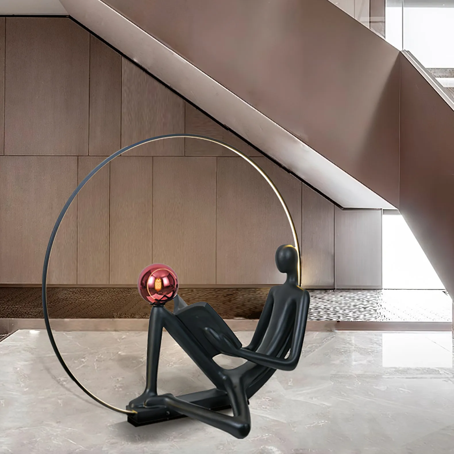 Reader Sculpture Floor Lamp