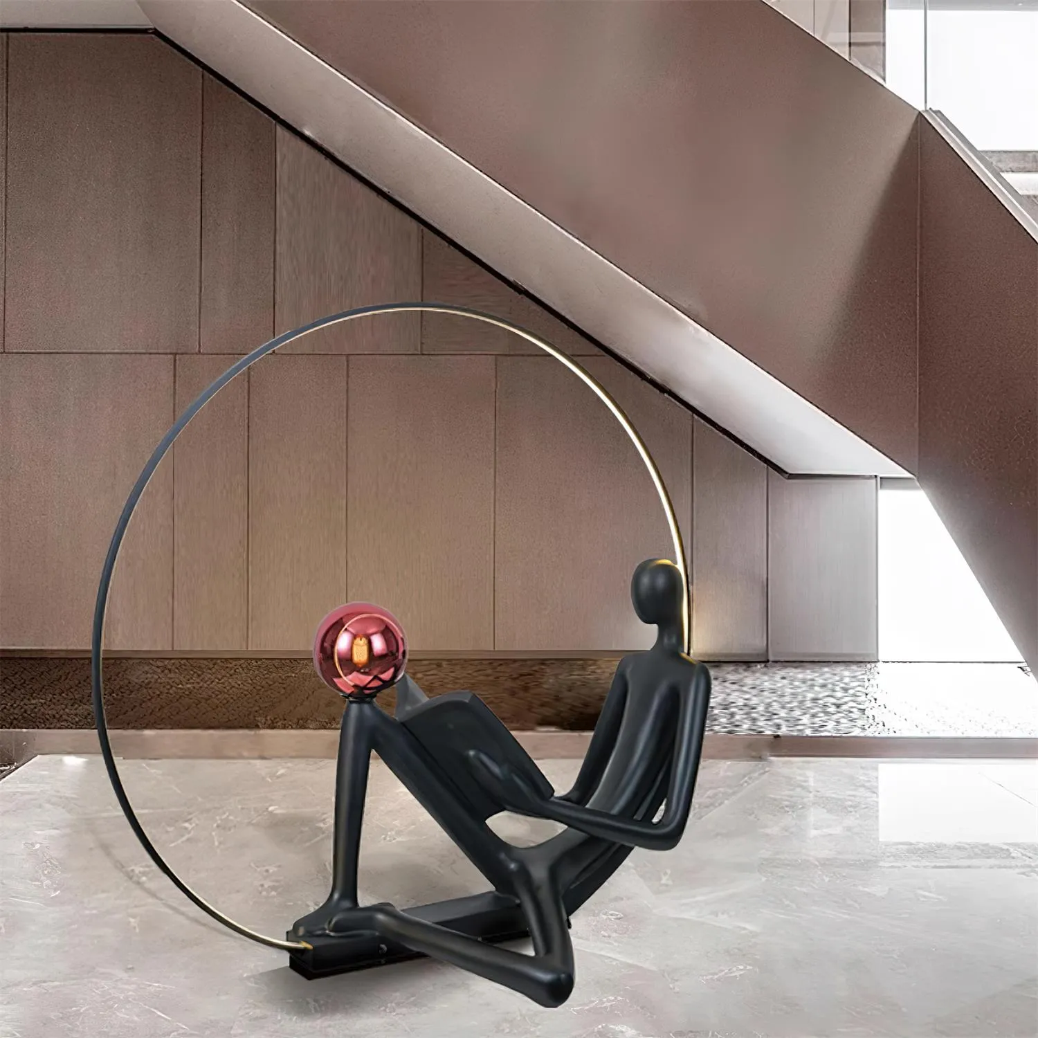 Reader Sculpture Floor Lamp